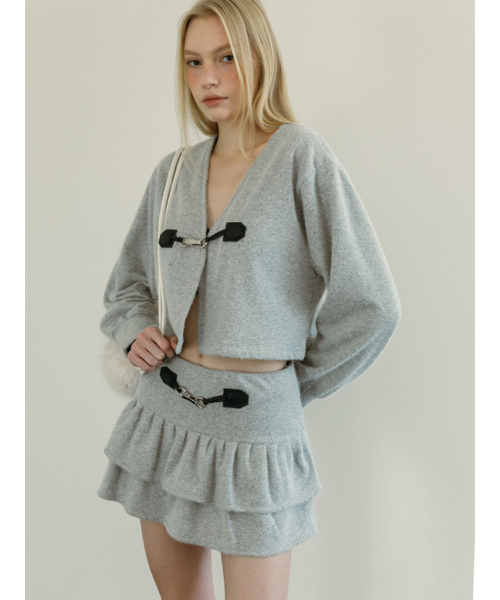 MOIFAIRE(モイフェア)の「SNOWFLAKE TIERED SKIRT PANTS / GREY(スカート・レディース・グレー・FREE)」の3枚目の写真