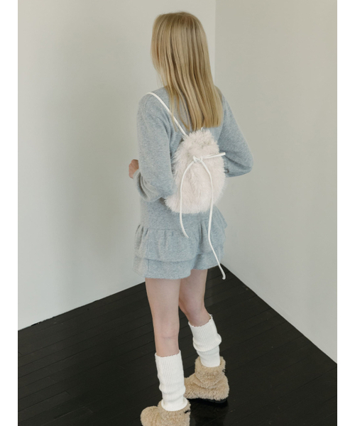 MOIFAIRE(モイフェア)の「SNOWFLAKE TIERED SKIRT PANTS / GREY(スカート・レディース・グレー・FREE)」の4枚目の写真