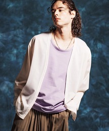 Jih Nunc | mcg3759-メッシュシアボタンレスカーディガン(JIH-R1143)(カーディガン/ボレロ)