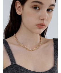 KINDABABY（カインダベイビー）の「chain &amp; pearl mix necklace（ネックレス）」