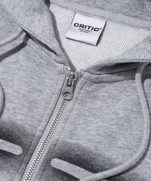 CRITIC（クリティック）の「WORMHOLE LOGO HOODIE ZIP-UP MELANGE GREY（パーカー・メンズ・その他・MEDIUM/LARGE/X-LARGE）」の5枚目の写真