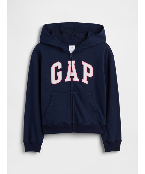 GAP(ギャップ)の「リラックスフィット GAPロゴ ジップアップパーカー (キッズ)(パーカー・キッズ・ネイビー/ピンク・160cm/130cm/120cm/110cm/140cm/150cm)」の3枚目の写真