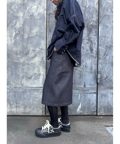 SHINYAKOZUKA(シンヤコヅカ)の「ORDINARY CITY LOOSE SHORTS(ISSUE#8)(デニムパンツ・メンズ・インディゴブルー/ブラック・LARGE/MEDIUM/SMALL)」の8枚目の写真