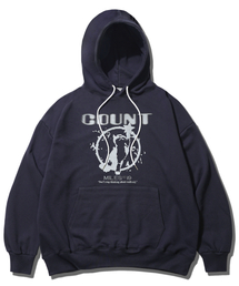 キャットスタカウントスウェットフードNAVY