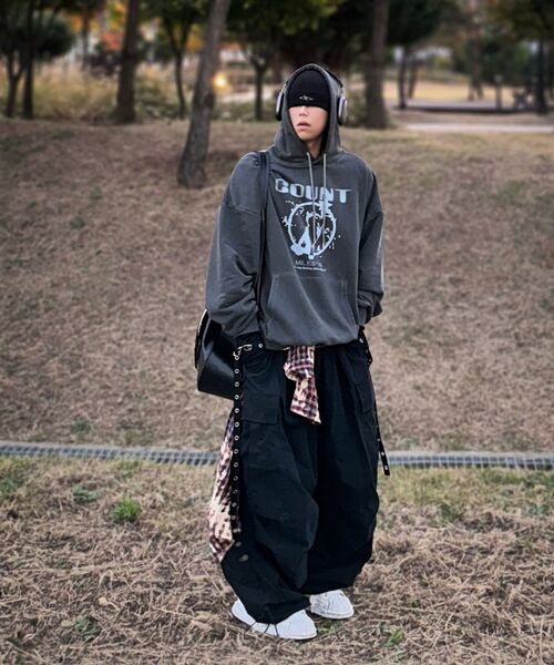 THE MILE（ザマイル）の「キャットスタカウントスウェットフードNAVY（パーカー・メンズ・その他・S/M/L/XL）」の13枚目の写真