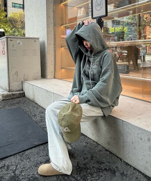 THE MILE（ザマイル）の「キャットスタカウントスウェットフードNAVY（パーカー・メンズ・その他・S/M/L/XL）」の8枚目の写真