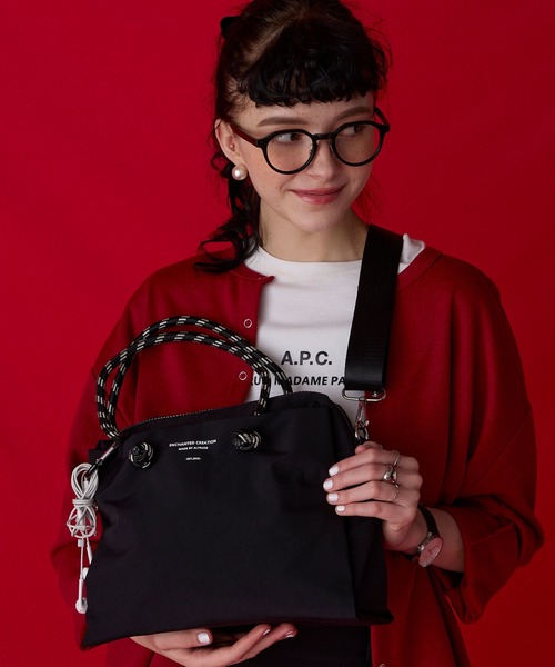 BONLECILL Marche(ボンルシールマルシェ)の「【BONLECILL Marche】2wayコードハンドルボックストートバッグ/ショルダーバッグ(トートバッグ・レディース・ブラック/ブラウン/グレー・FREE)」の8枚目の写真