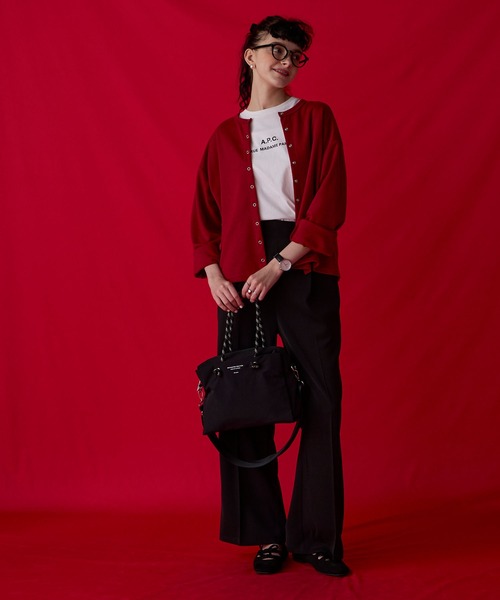 BONLECILL Marche(ボンルシールマルシェ)の「【BONLECILL Marche】2wayコードハンドルボックストートバッグ/ショルダーバッグ(トートバッグ・レディース・ブラック/ブラウン/グレー・FREE)」の9枚目の写真