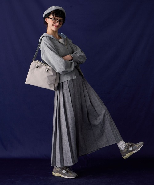 BONLECILL Marche(ボンルシールマルシェ)の「【BONLECILL Marche】2wayコードハンドルボックストートバッグ/ショルダーバッグ(トートバッグ・レディース・ブラック/ブラウン/グレー・FREE)」の10枚目の写真