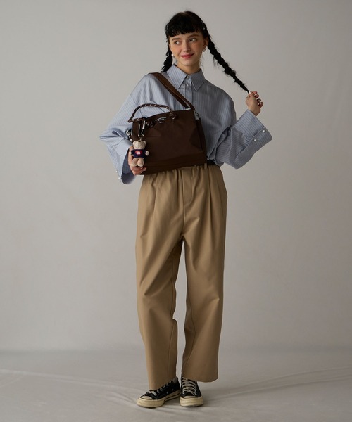 BONLECILL Marche(ボンルシールマルシェ)の「【BONLECILL Marche】2wayコードハンドルボックストートバッグ/ショルダーバッグ(トートバッグ・レディース・ブラック/ブラウン/グレー・FREE)」の16枚目の写真