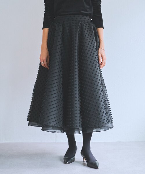 LIVETART（リヴェタート）の「《LIVETART》ふわふわジャガードスカート（スカート・レディース・ブラック・FREE）」の7枚目の写真