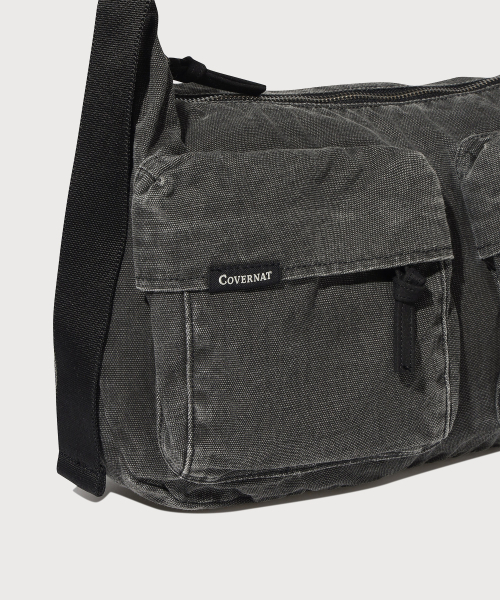 COVERNAT（カバーナット）の「ウォッシュドコットンポケットクロスバッグ ブラック（メッセンジャーバッグ・レディース・その他・FREE）」の10枚目の写真