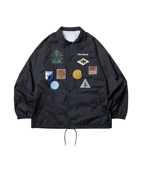 Liberaiders(リベレイダース)の「Liberaiders/リベレイダース PATCH COACH JACKET ワッペンデザイン コーチジャケット 2026年春夏(ナイロンジャケット・メンズ・グリーン/ブラック・L/M)」の1枚目の写真