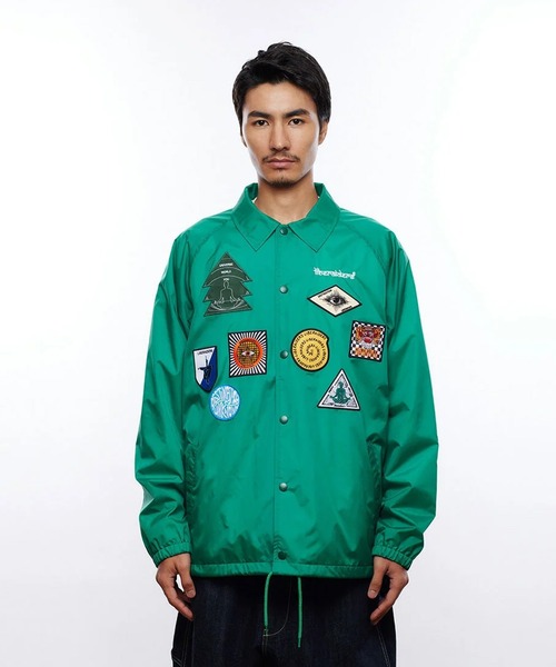 Liberaiders（リベレイダース）の「Liberaiders/リベレイダース PATCH COACH JACKET ワッペンデザイン コーチジャケット 2026年 夏 夏服（ナイロンジャケット・メンズ・グリーン/ブラック・L/M）」の12枚目の写真