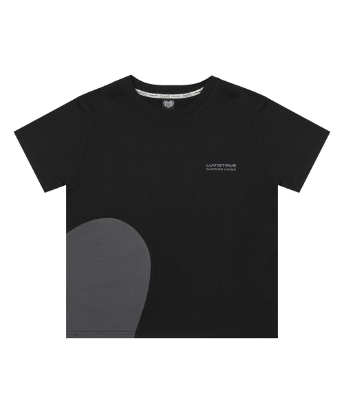 LUVISTRUE(ラヴイズトゥルー)の「BASIC HEART SET UP_TOP(BLACK)(Tシャツ/カットソー・レディース・その他・FREE)」の2枚目の写真