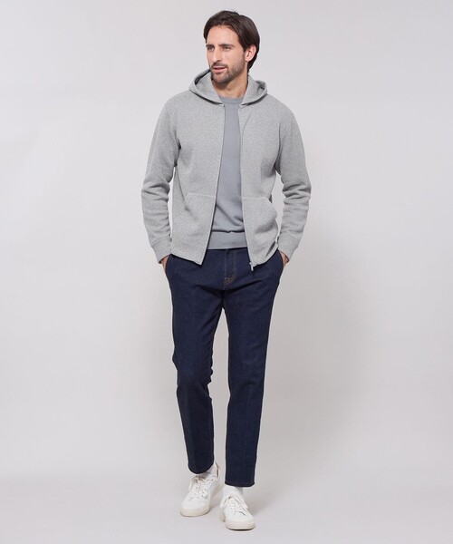 MACKINTOSH LONDON（マッキントッシュ ロンドン）の「ムリネダンボールジップパーカ（パーカー・メンズ・ベージュ/グレー・L/XL/M）」の3枚目の写真