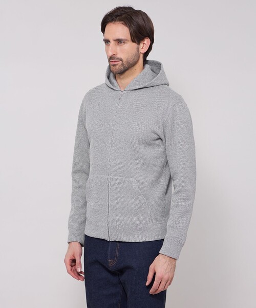 MACKINTOSH LONDON（マッキントッシュ ロンドン）の「ムリネダンボールジップパーカ（パーカー・メンズ・ベージュ/グレー・L/XL/M）」の6枚目の写真