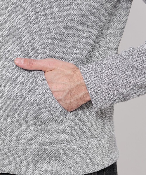 MACKINTOSH LONDON（マッキントッシュ ロンドン）の「ムリネダンボールジップパーカ（パーカー・メンズ・ベージュ/グレー・L/XL/M）」の9枚目の写真