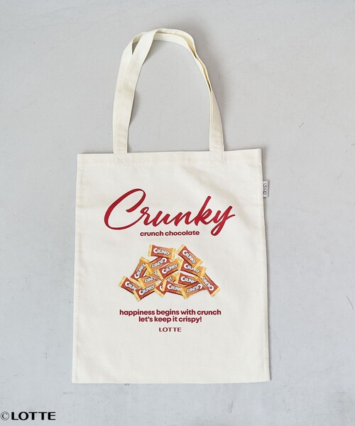coen(コーエン)の「【CRUNKY(クランキー)/別注】アソートロゴトートバッグ(トートバッグ・レディース・レッド/ブラウン/ナチュラル・FREE)」の9枚目の写真
