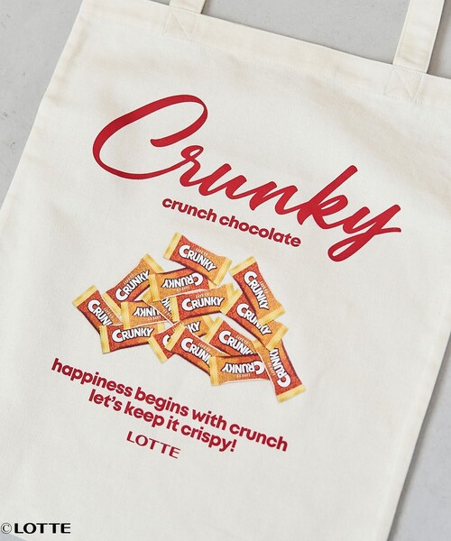 coen(コーエン)の「【CRUNKY(クランキー)/別注】アソートロゴトートバッグ(トートバッグ・レディース・レッド/ブラウン/ナチュラル・FREE)」の11枚目の写真
