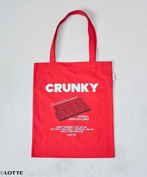 coen(コーエン)の「【CRUNKY(クランキー)/別注】アソートロゴトートバッグ(トートバッグ・レディース・レッド/ブラウン/ナチュラル・FREE)」の17枚目の写真