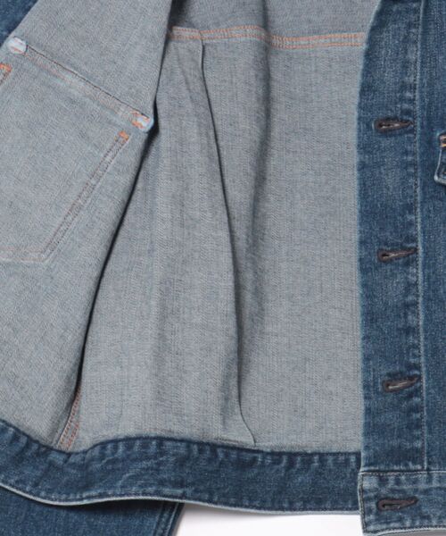 Healthy denim(ヘルシーデニム)の「【WEB・一部店舗限定】【Healthy denim(ヘルシーデニム)】DATE denim jacket/イージーケア(デニムジャケット・レディース・ネイビー・FREE)」の3枚目の写真