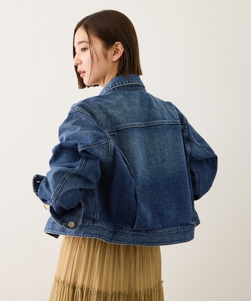 Healthy denim(ヘルシーデニム)の「【WEB・一部店舗限定】【Healthy denim(ヘルシーデニム)】DATE denim jacket/イージーケア(デニムジャケット・レディース・ネイビー・FREE)」の4枚目の写真