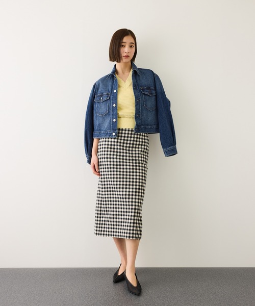 Healthy denim(ヘルシーデニム)の「【WEB・一部店舗限定】【Healthy denim(ヘルシーデニム)】DATE denim jacket/イージーケア(デニムジャケット・レディース・ネイビー・FREE)」の9枚目の写真