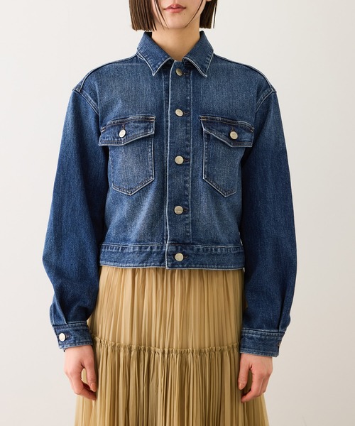 Healthy denim(ヘルシーデニム)の「【WEB・一部店舗限定】【Healthy denim(ヘルシーデニム)】DATE denim jacket/イージーケア(デニムジャケット・レディース・ネイビー・FREE)」の11枚目の写真