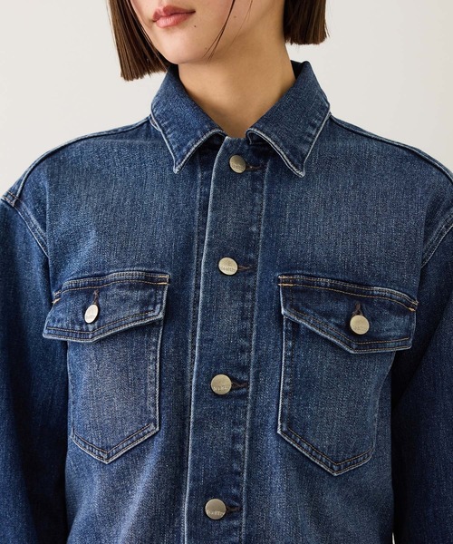 Healthy denim(ヘルシーデニム)の「【WEB・一部店舗限定】【Healthy denim(ヘルシーデニム)】DATE denim jacket/イージーケア(デニムジャケット・レディース・ネイビー・FREE)」の14枚目の写真