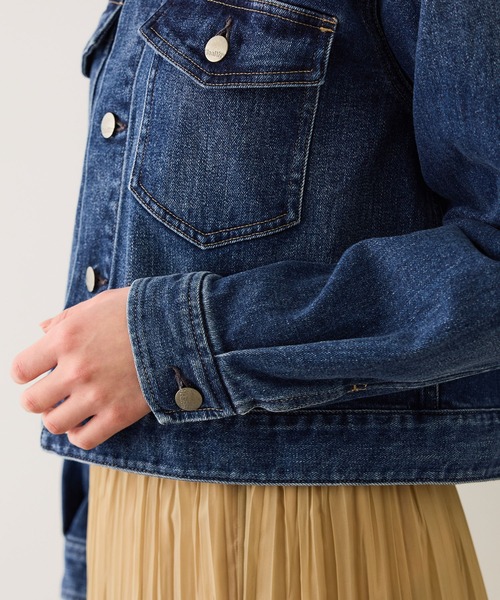 Healthy denim(ヘルシーデニム)の「【WEB・一部店舗限定】【Healthy denim(ヘルシーデニム)】DATE denim jacket/イージーケア(デニムジャケット・レディース・ネイビー・FREE)」の16枚目の写真