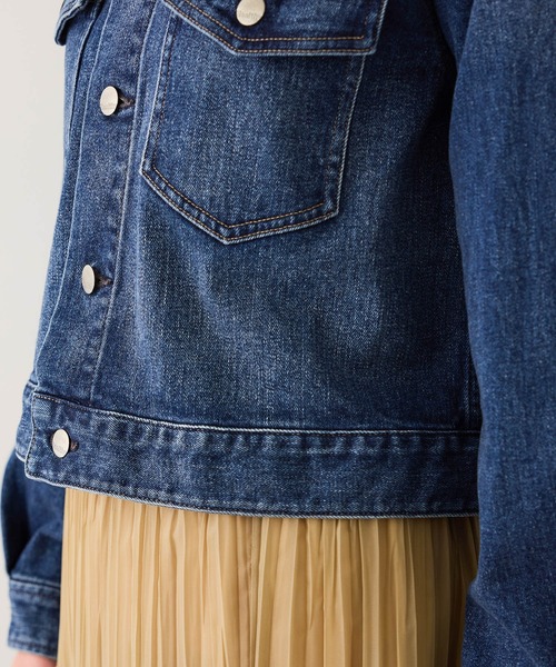 Healthy denim(ヘルシーデニム)の「【WEB・一部店舗限定】【Healthy denim(ヘルシーデニム)】DATE denim jacket/イージーケア(デニムジャケット・レディース・ネイビー・FREE)」の17枚目の写真