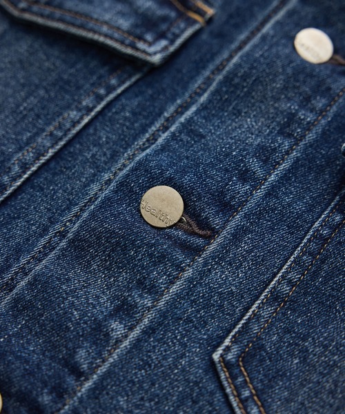 Healthy denim(ヘルシーデニム)の「【WEB・一部店舗限定】【Healthy denim(ヘルシーデニム)】DATE denim jacket/イージーケア(デニムジャケット・レディース・ネイビー・FREE)」の19枚目の写真
