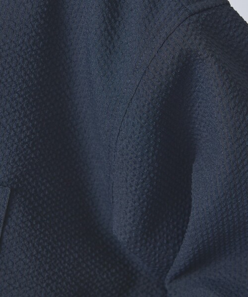 FORTUNA HOMME（フォルトゥナオム）の「【FORTUNA /フォルトゥナ】ECOTECSeerSuckerOpenCollarShirt/エコテックシアサッカーオープンカラーシャツ/ユニセックス/【WEB限定】（シャツ/ブラウス・メンズ・ブラック/ホワイト・M/L）」の12枚目の写真