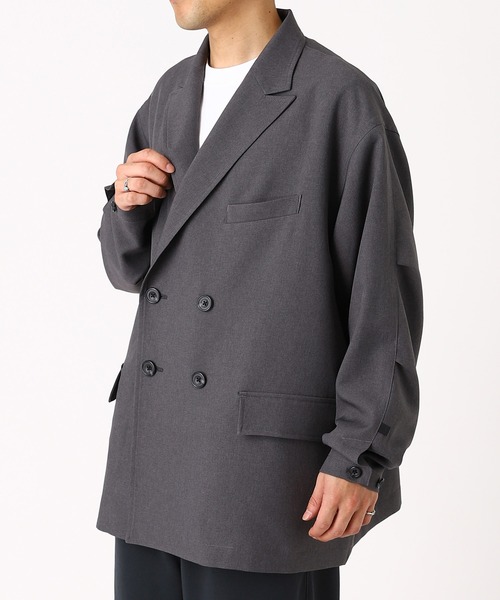 DAIWA PIER39（ダイワピア39）の「DAIWA PIER39 TECH DOUBLE-BREASTED JACKET BJ-52026（ブルゾン・メンズ・チャコールグレー/ネイビー・LARGE/MEDIUM/X-LARGE/SMALL）」の2枚目の写真