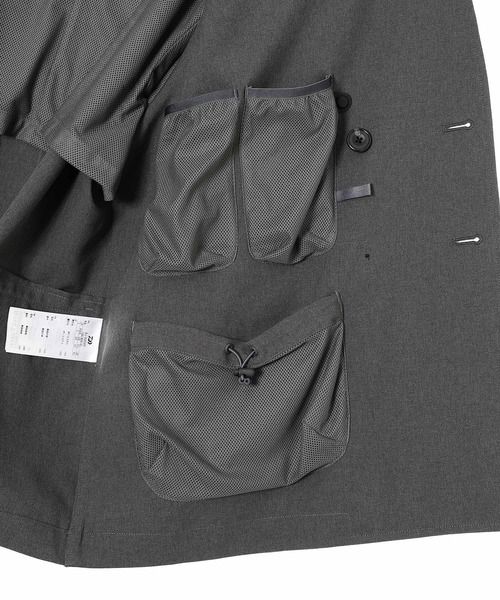 DAIWA PIER39（ダイワピア39）の「DAIWA PIER39 TECH DOUBLE-BREASTED JACKET BJ-52026（ブルゾン・メンズ・チャコールグレー/ネイビー・LARGE/MEDIUM/X-LARGE/SMALL）」の16枚目の写真