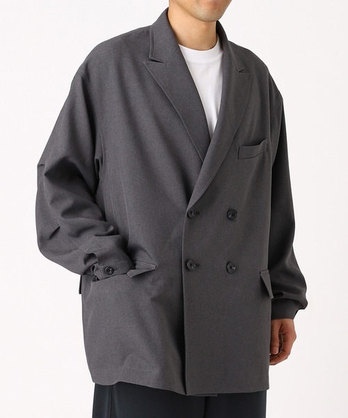 DAIWA PIER39（ダイワピア39）の「DAIWA PIER39 TECH DOUBLE-BREASTED JACKET BJ-52026（ブルゾン・メンズ・チャコールグレー/ネイビー・LARGE/MEDIUM/X-LARGE/SMALL）」の3枚目の写真