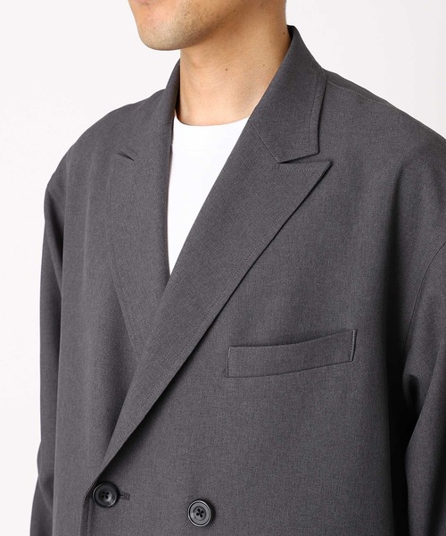 DAIWA PIER39（ダイワピア39）の「DAIWA PIER39 TECH DOUBLE-BREASTED JACKET BJ-52026（ブルゾン・メンズ・チャコールグレー/ネイビー・LARGE/MEDIUM/X-LARGE/SMALL）」の6枚目の写真