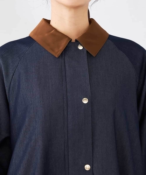 a.v.v（アーヴェヴェ）の「ステンカラーブルゾン（ブルゾン・レディース・ネイビー/ベージュ・39）」の18枚目の写真