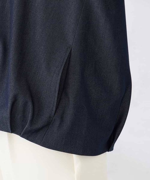 a.v.v（アーヴェヴェ）の「ステンカラーブルゾン（ブルゾン・レディース・ネイビー/ベージュ・39）」の21枚目の写真