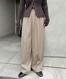 2タックスラックスワイドパンツ