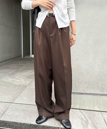 【新色追加】2タックスラックスワイドパンツ