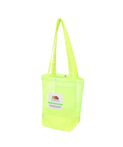 FRUIT OF THE LOOM（フルーツオブザルーム）の「【FRUIT OF THE LOOM/フルーツオブザルーム】MESH TOTE BAG M / メッシュトートバッグM（トートバッグ・メンズ・ブラック/ベージュ/イエロー/ミント/ネイビー・FREE）」の5枚目の写真