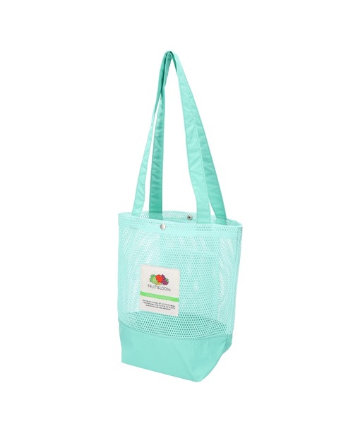 FRUIT OF THE LOOM（フルーツオブザルーム）の「【FRUIT OF THE LOOM/フルーツオブザルーム】MESH TOTE BAG M / メッシュトートバッグM（トートバッグ・メンズ・ブラック/ベージュ/イエロー/ミント/ネイビー・FREE）」の3枚目の写真