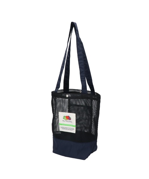 FRUIT OF THE LOOM（フルーツオブザルーム）の「【FRUIT OF THE LOOM/フルーツオブザルーム】MESH TOTE BAG M / メッシュトートバッグM（トートバッグ・メンズ・ブラック/ベージュ/イエロー/ミント/ネイビー・FREE）」の2枚目の写真
