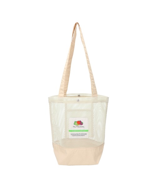 FRUIT OF THE LOOM（フルーツオブザルーム）の「【FRUIT OF THE LOOM/フルーツオブザルーム】MESH TOTE BAG M / メッシュトートバッグM（トートバッグ・メンズ・ブラック/ベージュ/イエロー/ミント/ネイビー・FREE）」の15枚目の写真