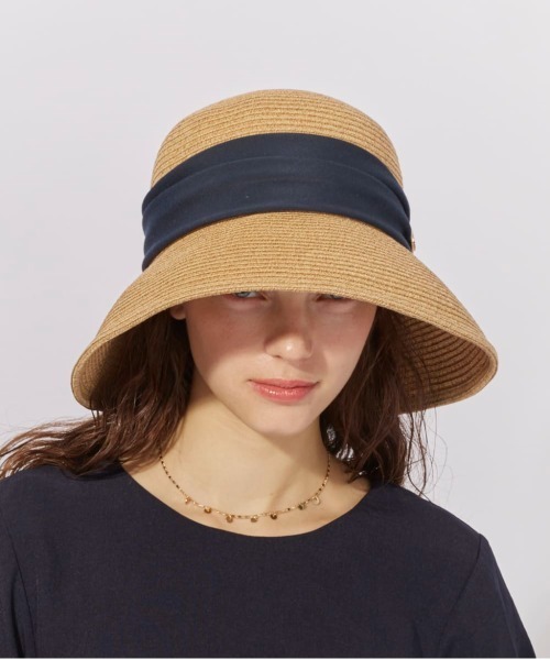 Chapeau d' O(シャポードオー)の「Chapeau d' O Silk Braid Capeline / シャポードオー(ハット・レディース・ライトベージュ/ホワイト/ベージュ・S(56cm)/L 59cm/M/57.5cm)」の7枚目の写真