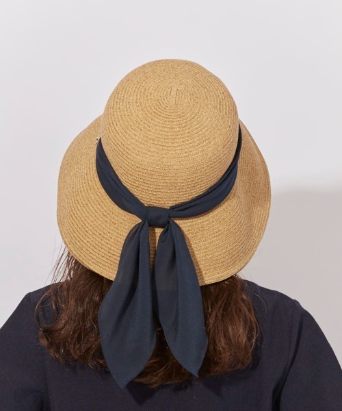 Chapeau d' O(シャポードオー)の「Chapeau d' O Silk Braid Capeline / シャポードオー(ハット・レディース・ライトベージュ/ホワイト/ベージュ・S(56cm)/L 59cm/M/57.5cm)」の9枚目の写真