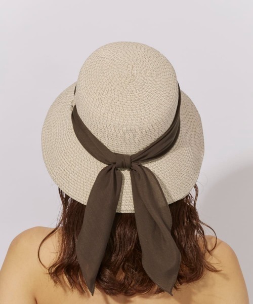 Chapeau d' O(シャポードオー)の「Chapeau d' O Silk Braid Capeline / シャポードオー(ハット・レディース・ライトベージュ/ホワイト/ベージュ・S(56cm)/L 59cm/M/57.5cm)」の22枚目の写真