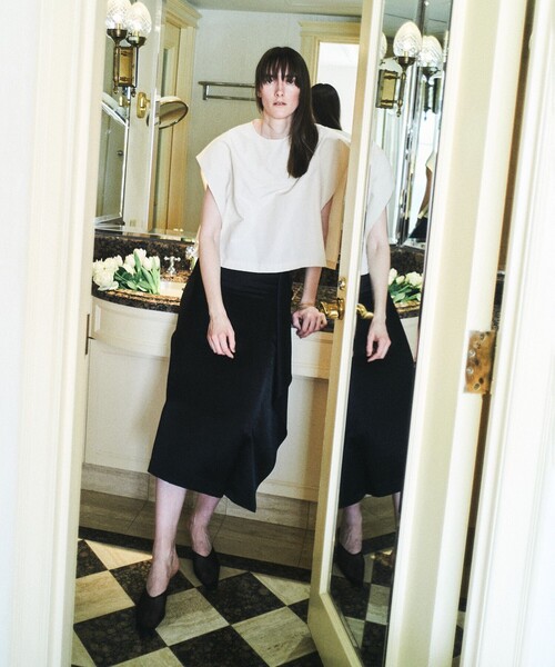 allureville（アルアバイル）の「【ATELIER Line】イレギュラーフレアスカート（スカート・レディース・ブラック・2/1）」の12枚目の写真